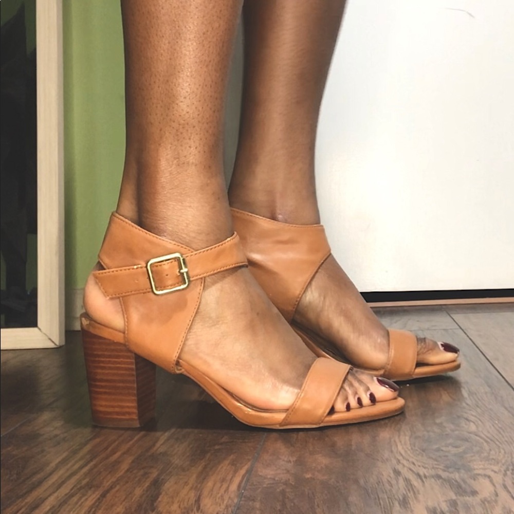 ASOS Chunky Wide Strap Block Heel